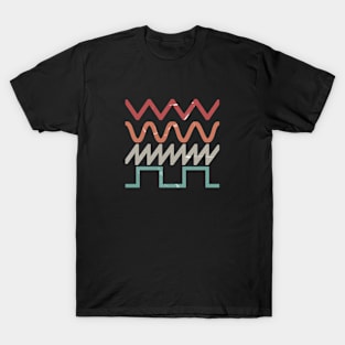 SYNTHESIZER WAVEFORMS #7 FATWAVES COLOR T-Shirt